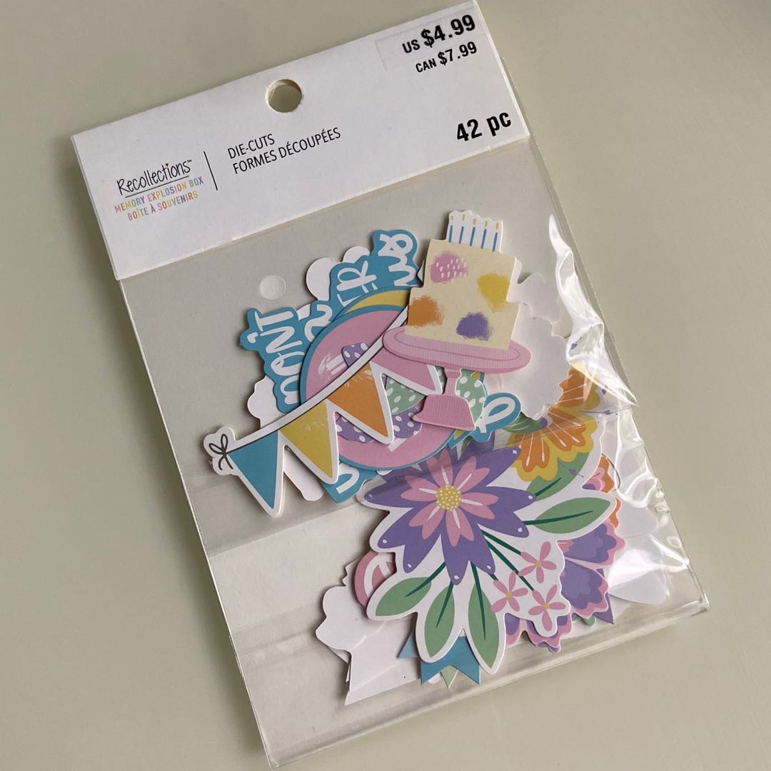Recollections Memory Explosion Box Die Cuts Ephemera, Hobbies & Toys