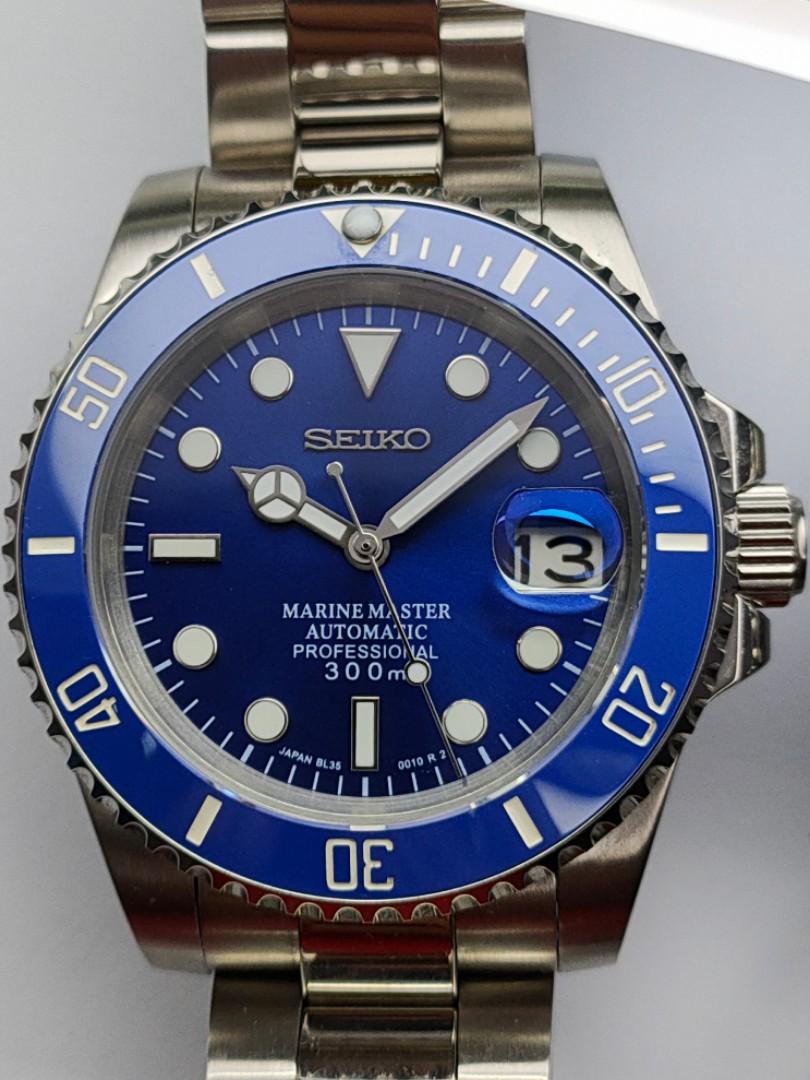 Seiko store submariner blue