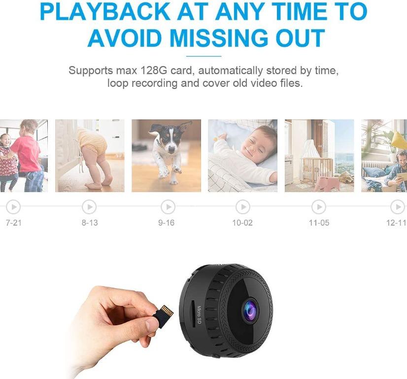 Spy Camera Wireless Hidden WiFi Cameras,AOBO 1080P HD Smallest Mini ...