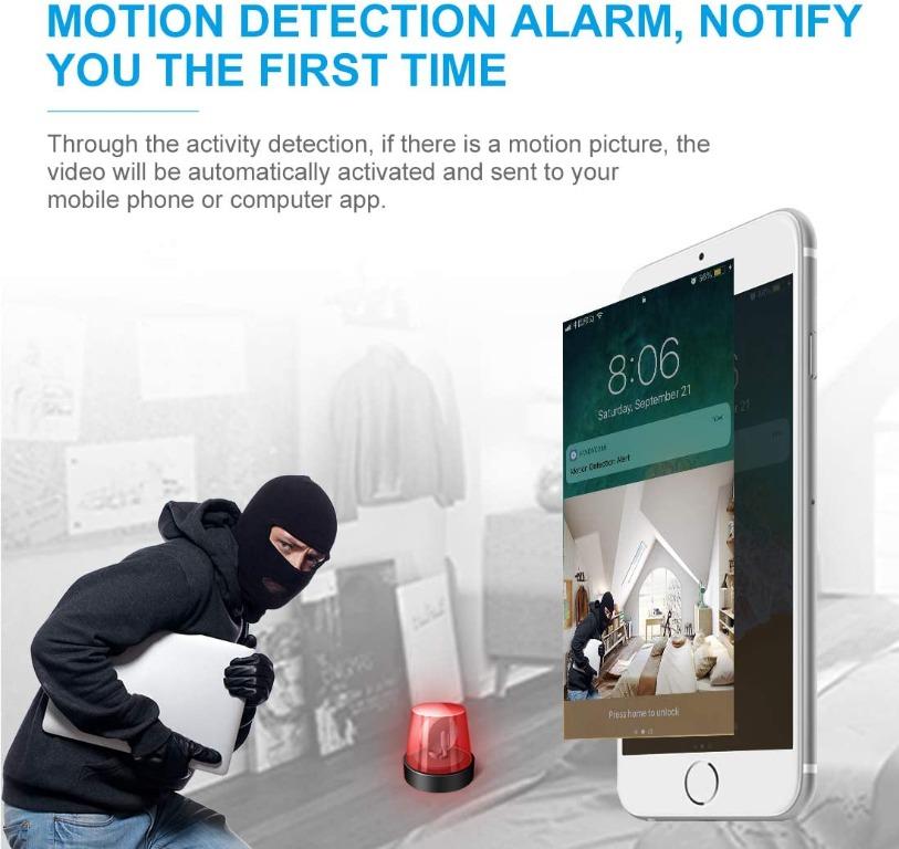 Spy Camera Wireless Hidden WiFi Cameras,AOBO 1080P HD Smallest Mini ...