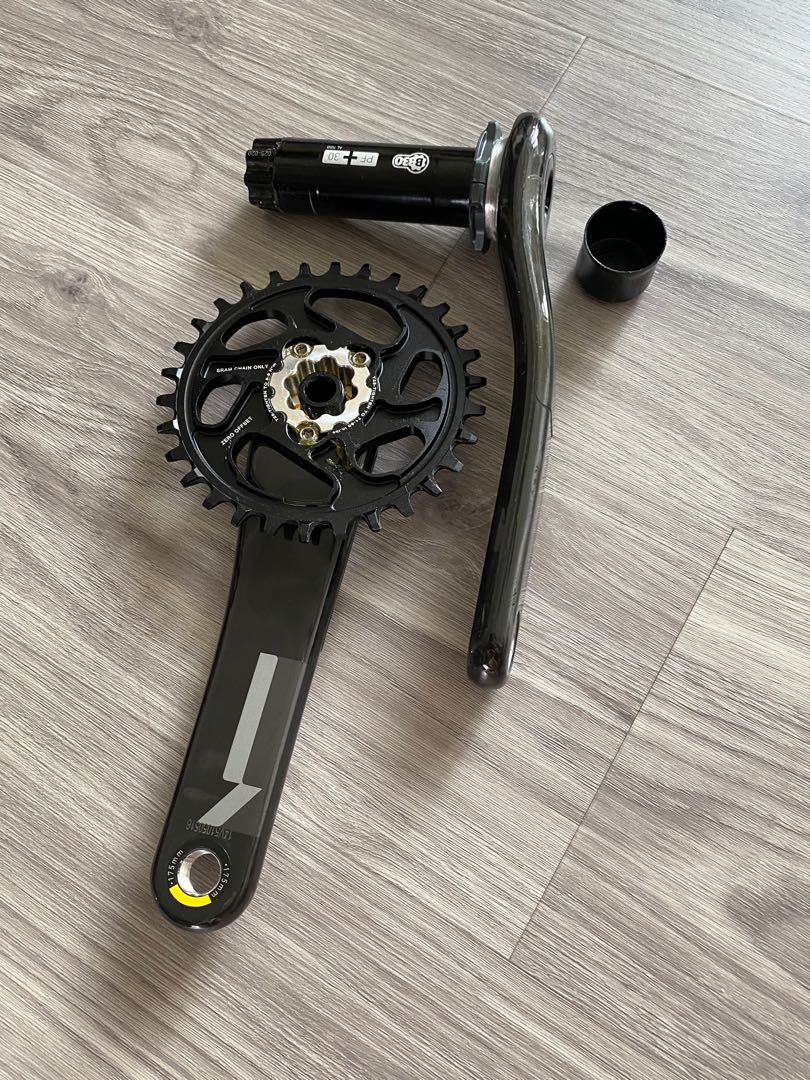 SRAM XX1 CARBON CRANk SET Sports Equipment Bicycles Parts