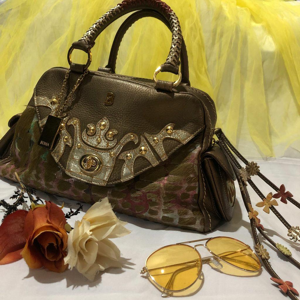 Preloved 100% original authentic tas Bonia hand shoulder bag limited edition,  Fesyen Wanita, Tas & Dompet di Carousell