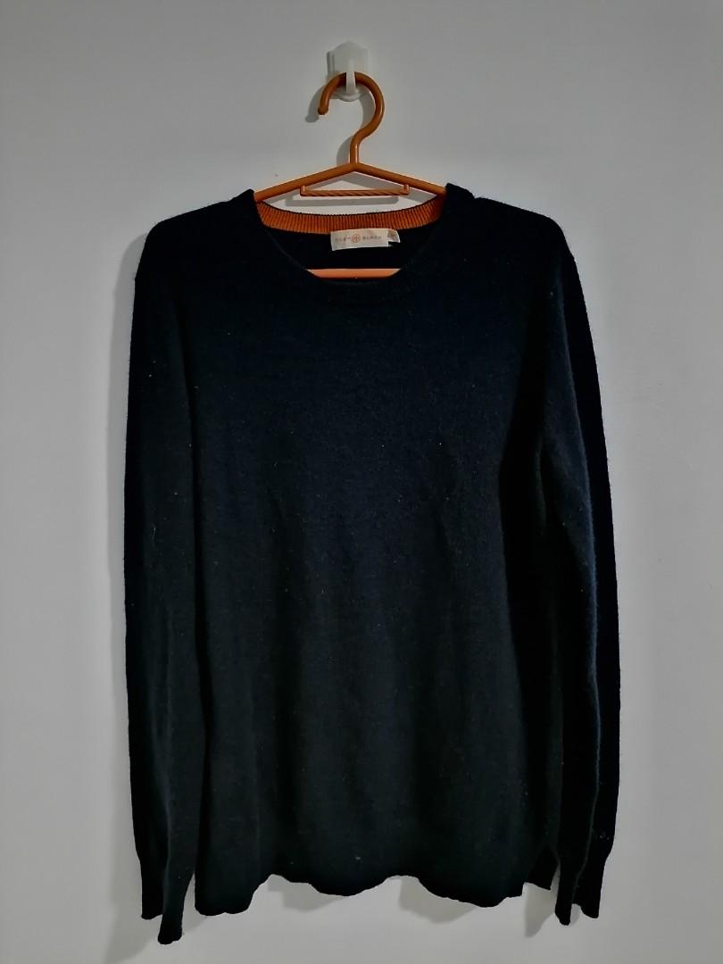 TORY BURCH BELLA CASHMERE SWEATER NAVY BLUE