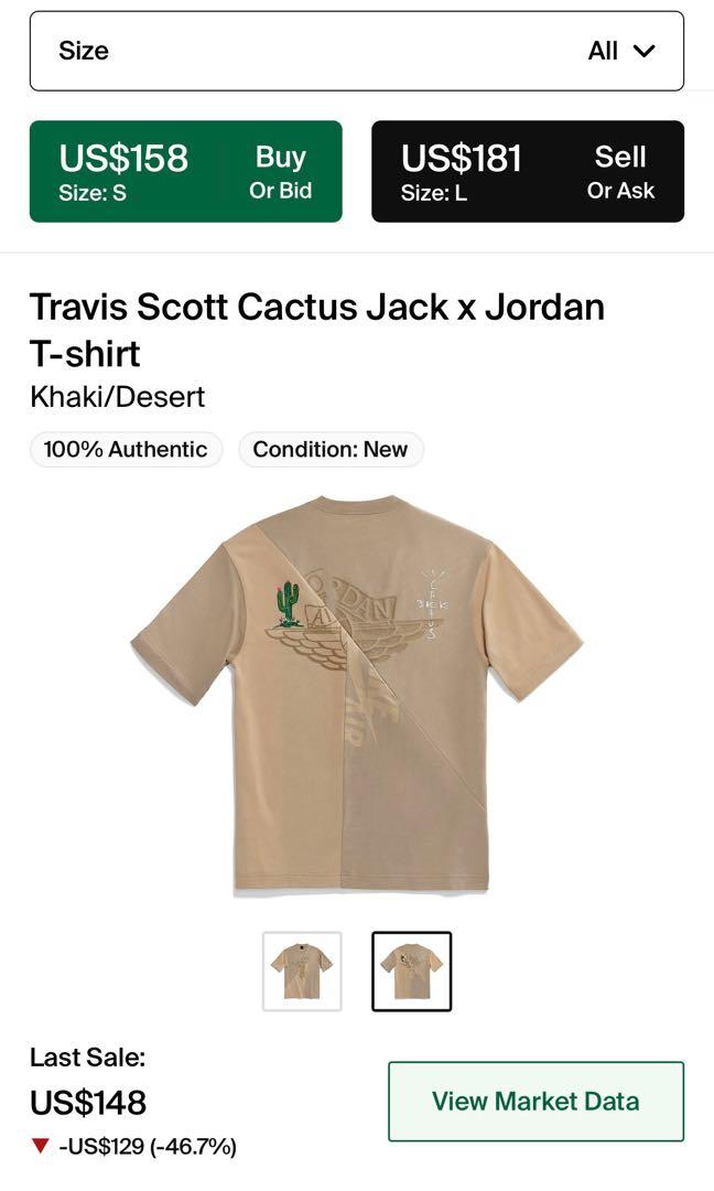 cactus jack x air jordan t shirt