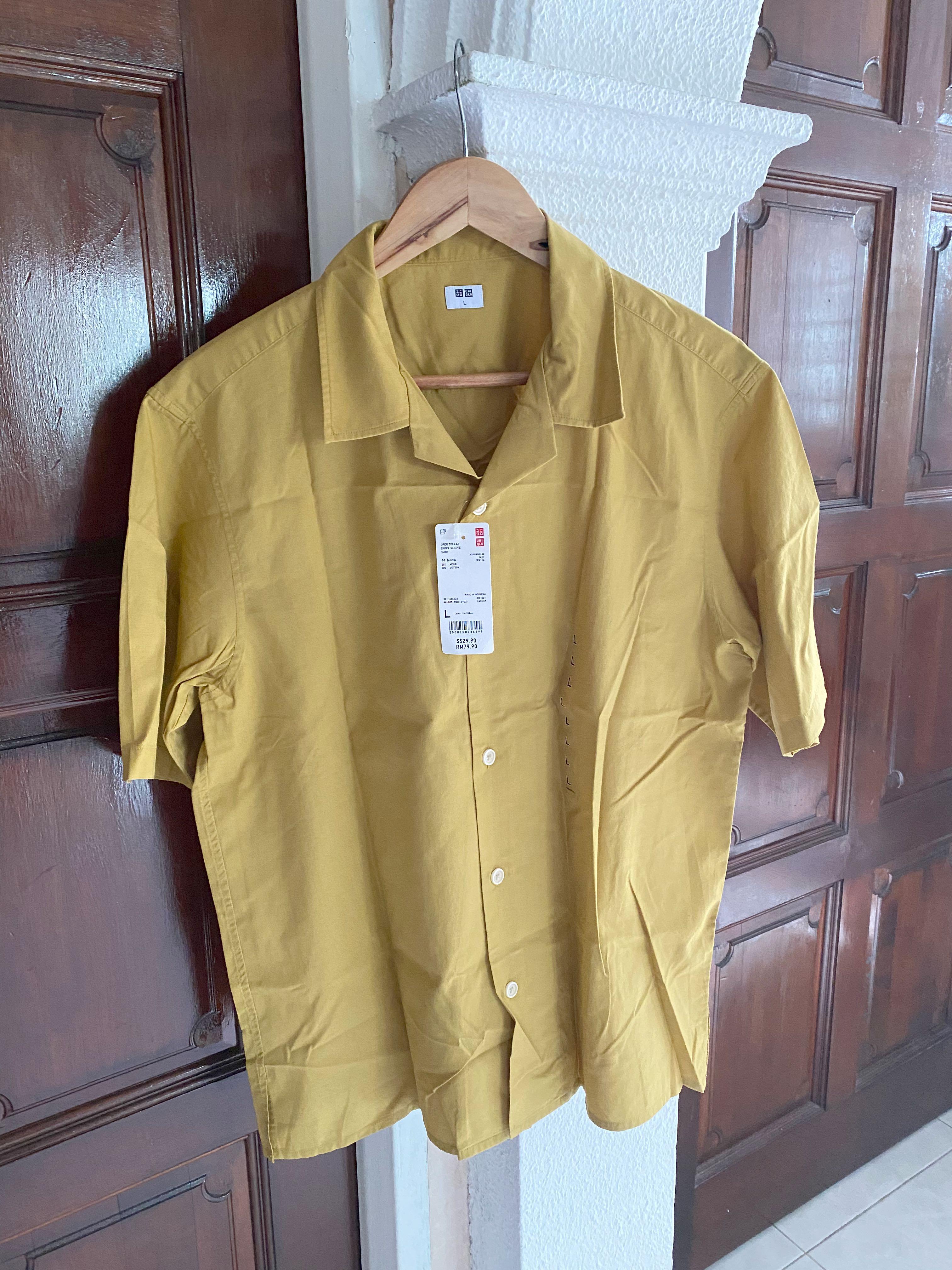 mustard button up