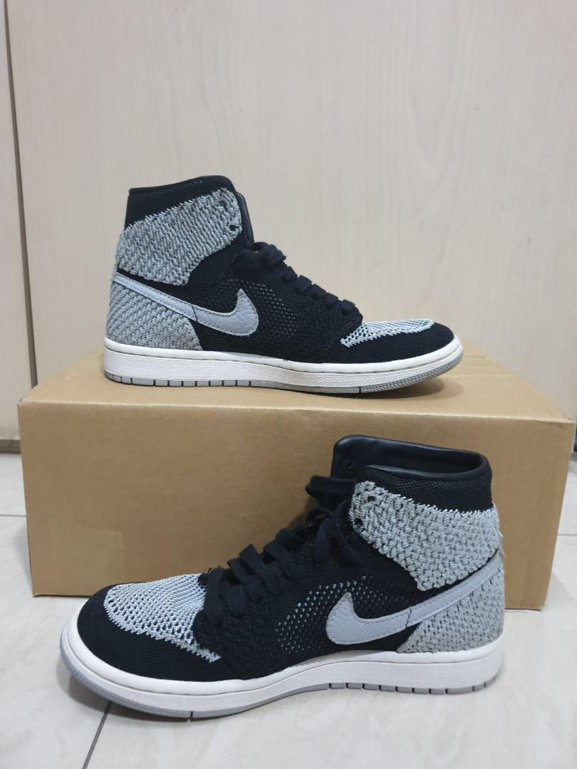 US 5Y Air Jordan 1 High Flyknit Shadow Men s Fashion Footwear Sneakers on Carousell