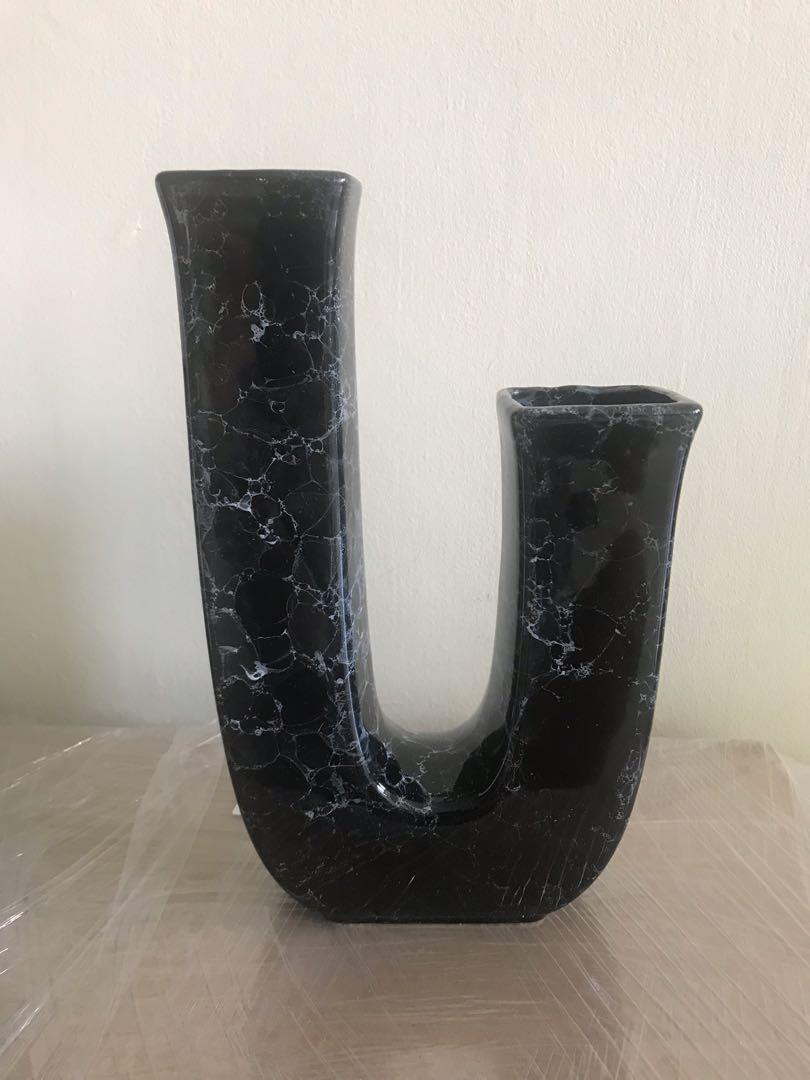 Ushaped Flower Vase, Furniture & Home Living, Home Decor, Vases