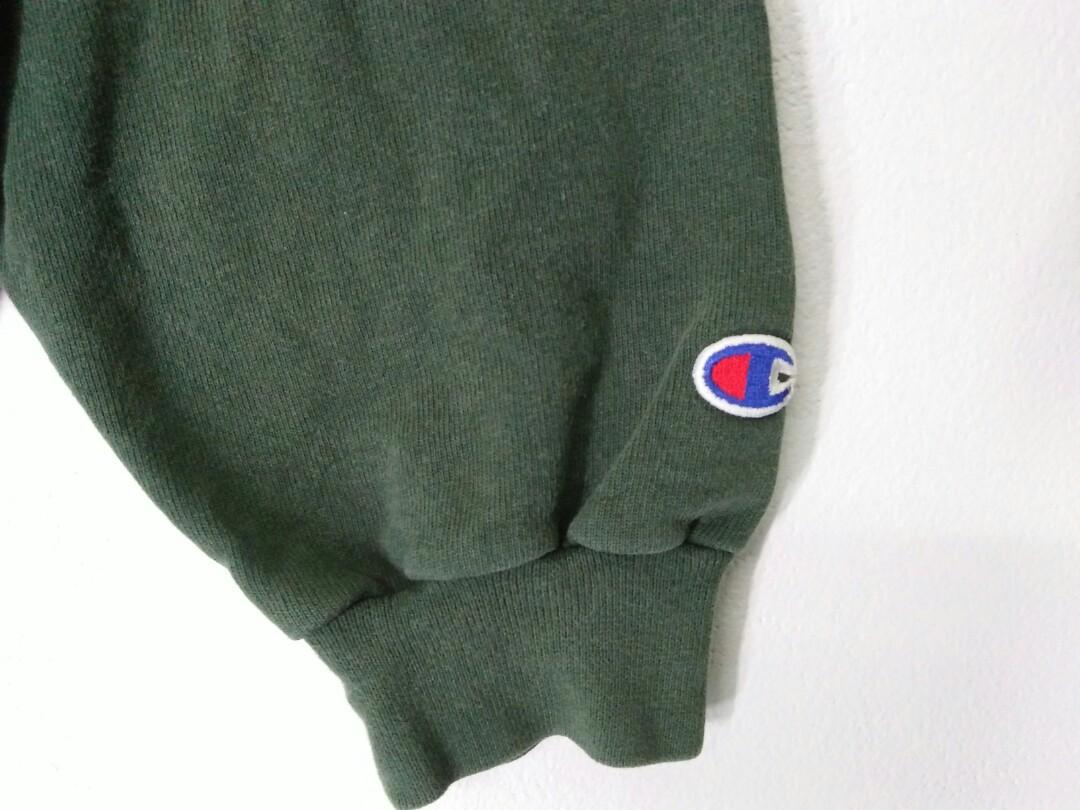 Vintage green discount champion sweatshirt