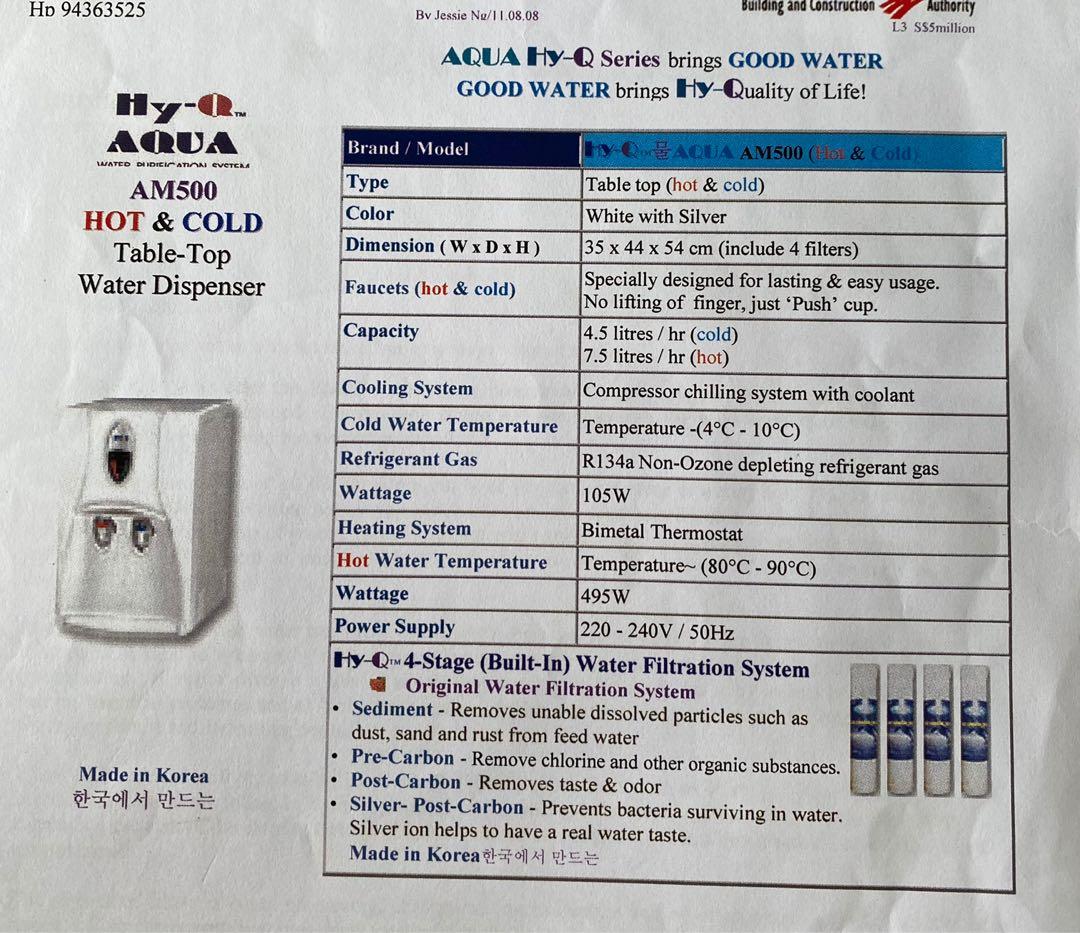 Water Dispenser (filtration system), TV & Home Appliances, Other Home