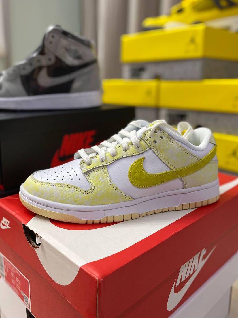 yellow strike dunks