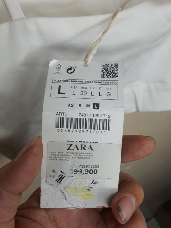 ZARA WHITE TWIST FRONT CROPED BRALETTE