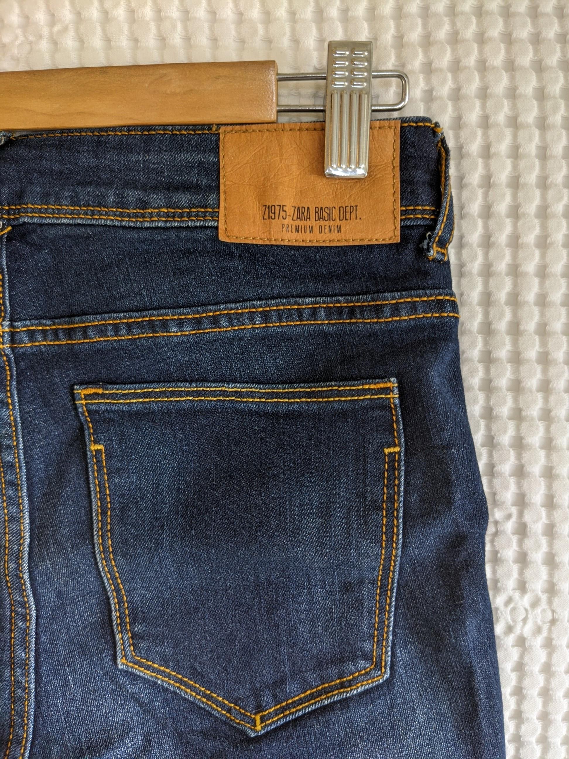 Zara Z1975 basic denim jeans (dark blue), Women's Fashion, Bottoms, Jeans \u0026  Leggings on Carousell