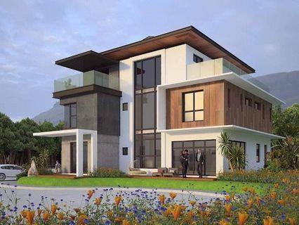 brand new modern 3 storey  house in South Forbes Mansion 48m