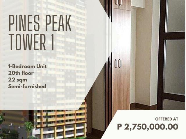 Pines Peak Tower 1 1 Bedroom Condominium Unit For Sale Property For Sale Apartments Condos On Carousell