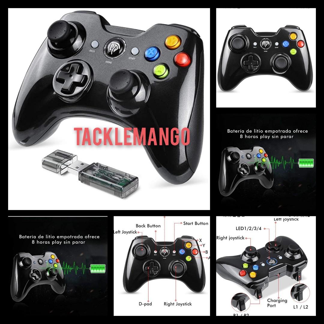 TV Box Portable Gaming Joystick Handle Vista Android PC Gamepads with Vibration Fire Button Range up to 10m Support PC PS3 Windows XP/7/8/8.1/10 EasySMX 2.4G Wireless Controller for PS3 