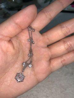 施華洛世奇雪花碎鑽水晶項鍊（可調節）