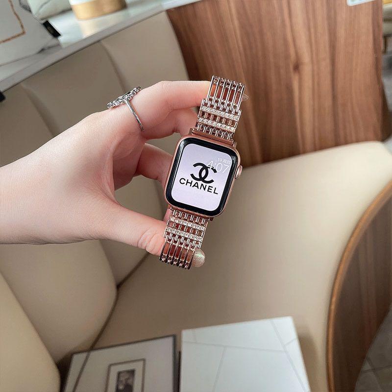 小香風金屬編織apple Watch錶帶 手提電話 智能穿戴裝置及智能手錶 Carousell