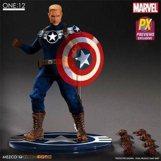漫威 （Mervel ” 美國隊長) - Mezco One : 12 Collective Commander Rogers Review