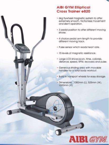AB E820 Aibi Elliptical Cross Trainer