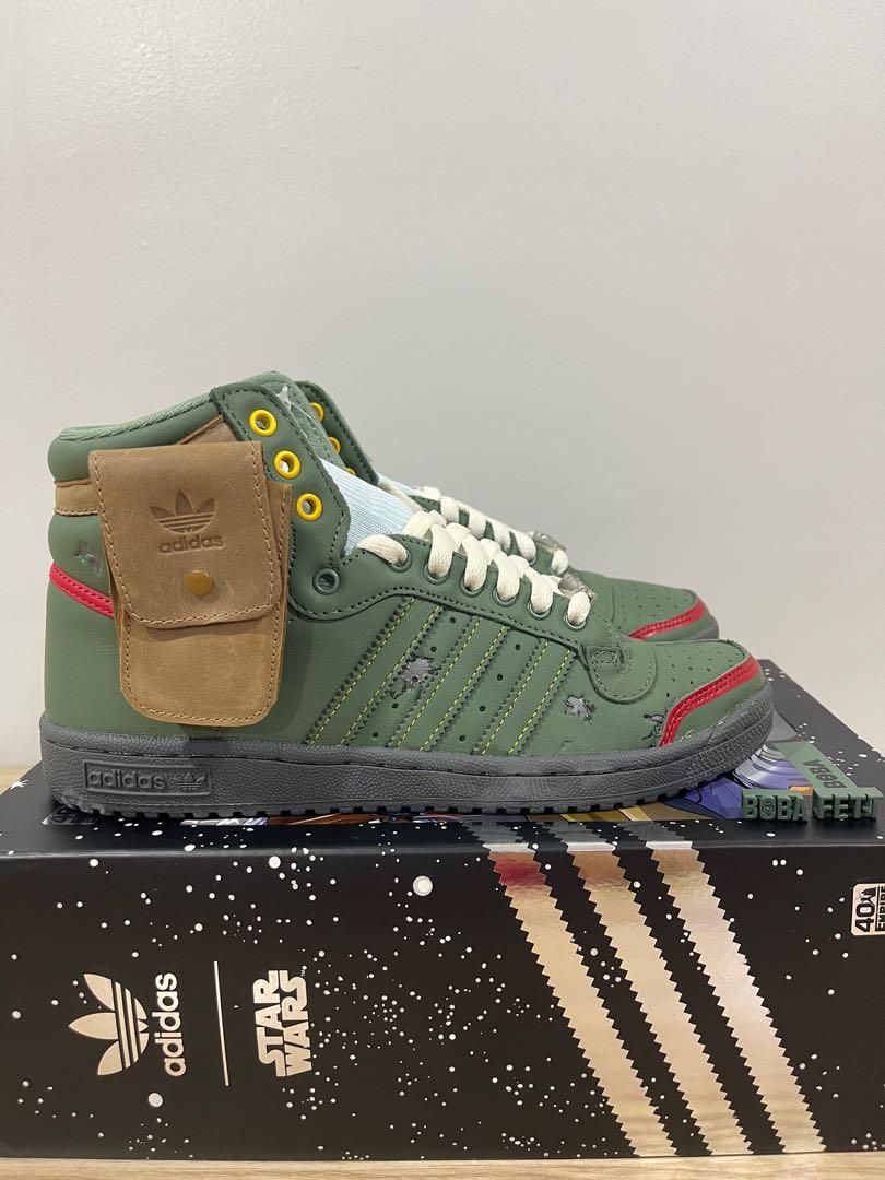Adidas Top Ten Hi Star Wars Boba Fett, Men's Fashion, Footwear, Sneakers on  Carousell