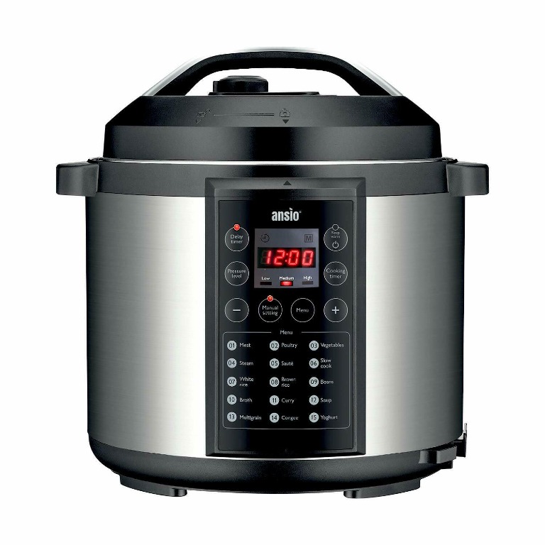 ANSIO Electric Pressure Cooker Programmable Electronic Multifunction