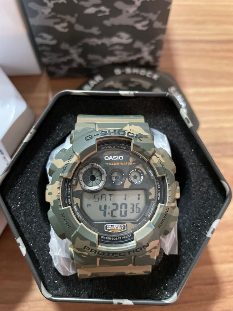 Casio g shop shock army