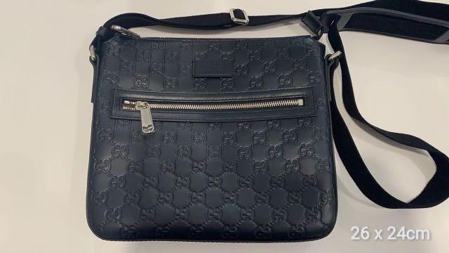 Gucci messenger bag blue online