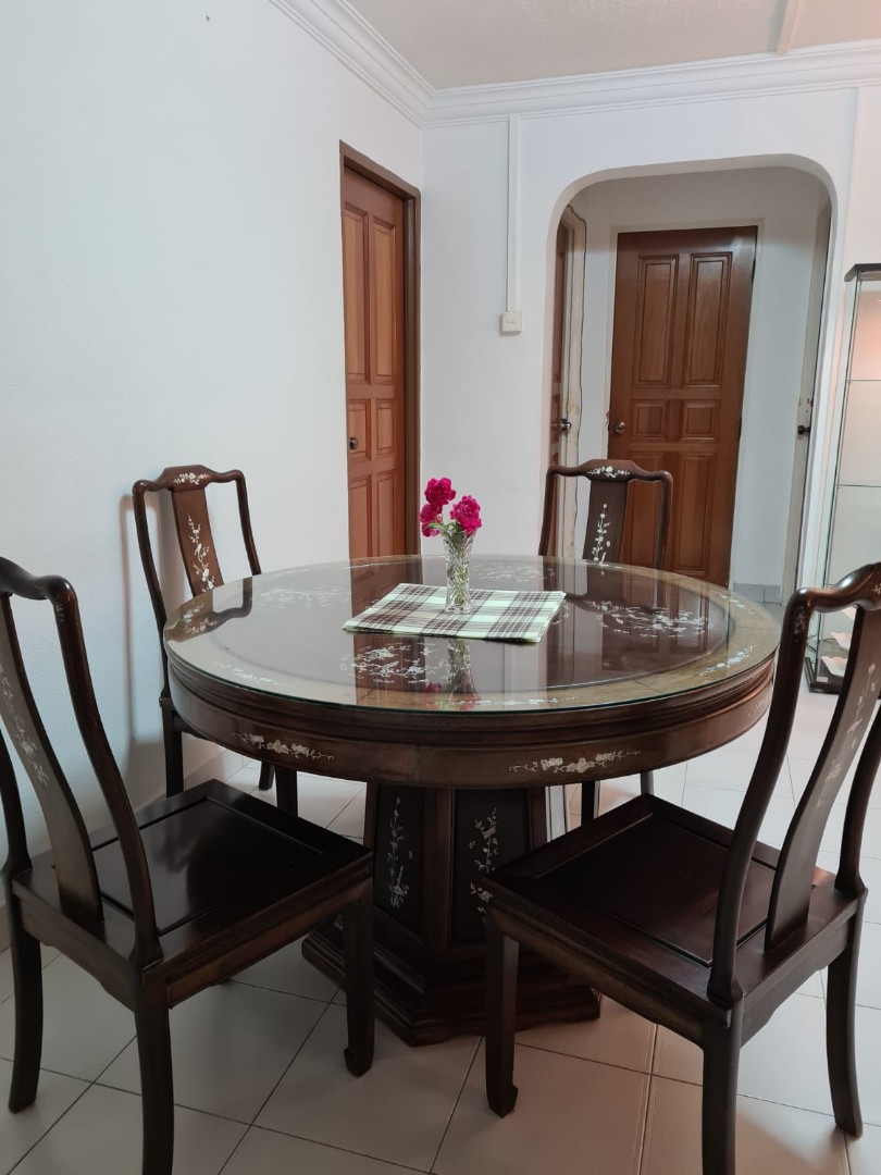 Authentic Rosewood Dining Table Set Furniture Home Living