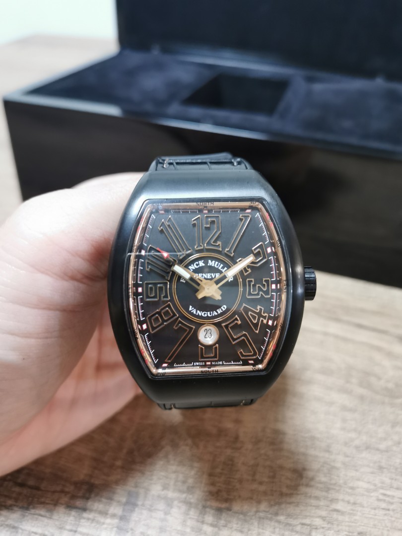 Franck muller vanguard black hotsell
