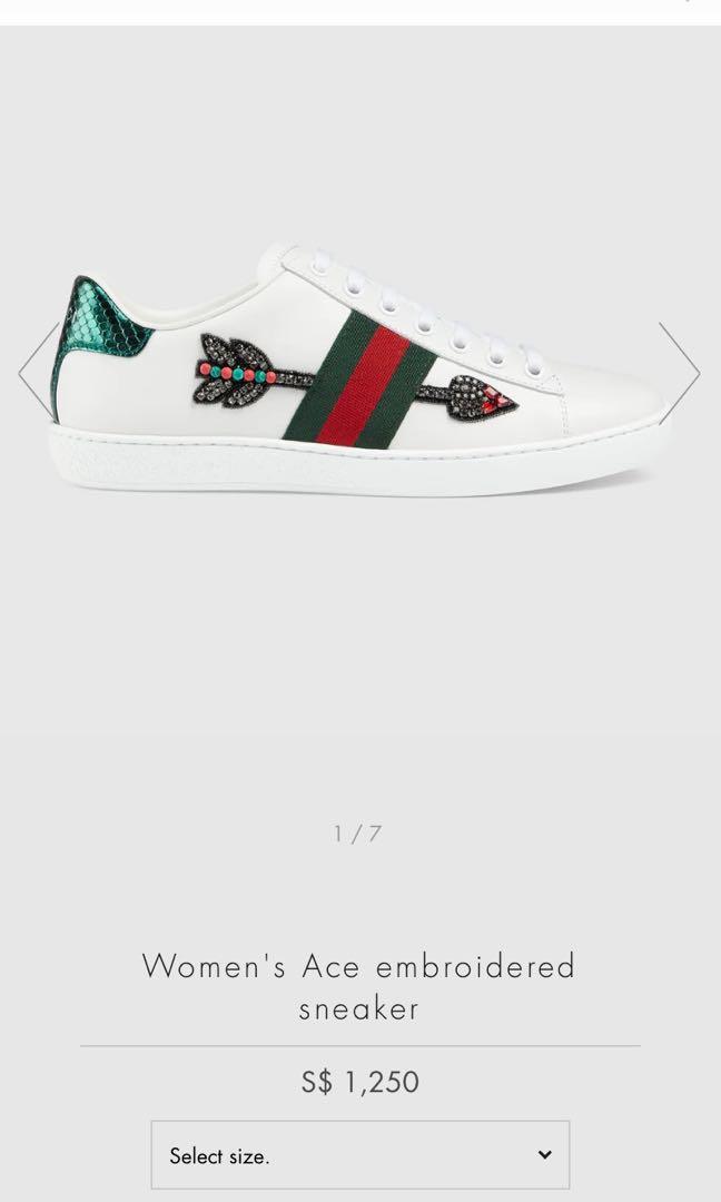 gucci ace sizing reddit