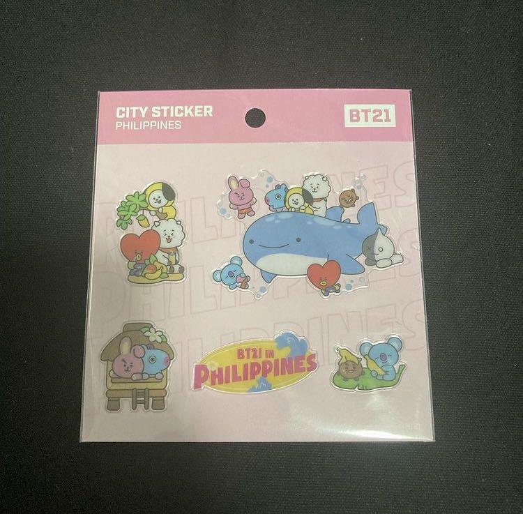 bt21 x line friends stickers (philippines and sg), Hobbies & Toys ...