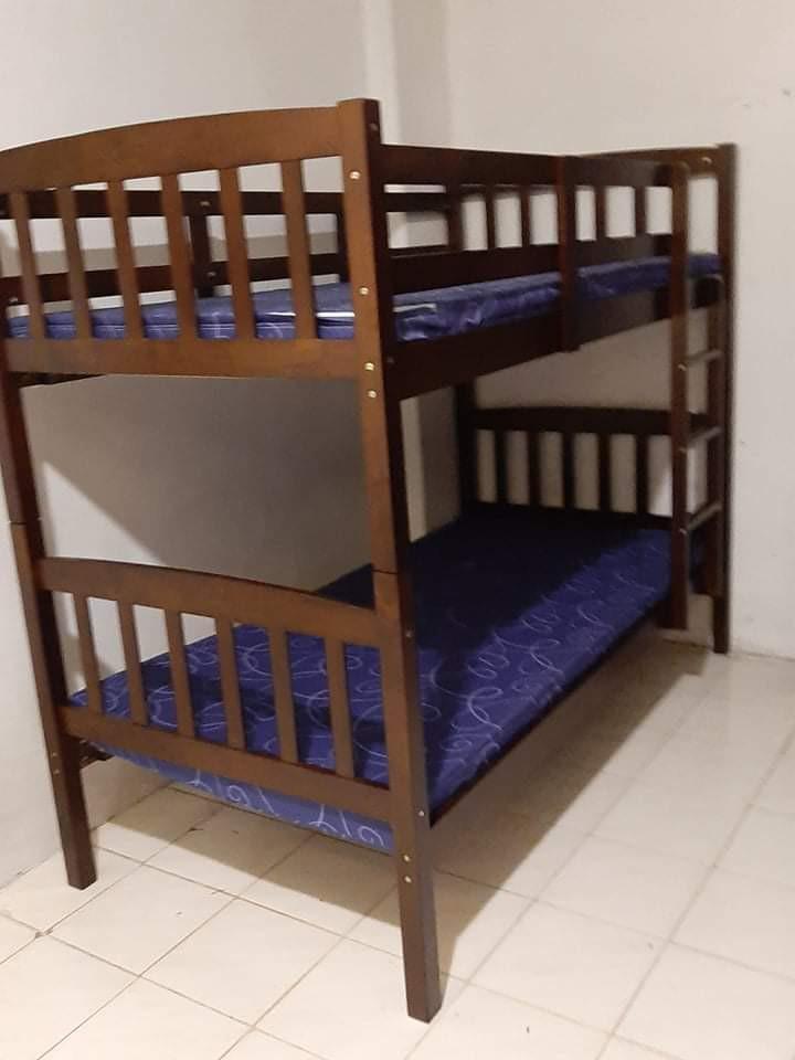 bunk bed pure malaysian wood, Furniture & Home Living, Furniture, Bed