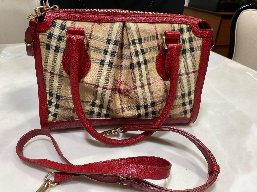 Burberry shoulder bag with long strap