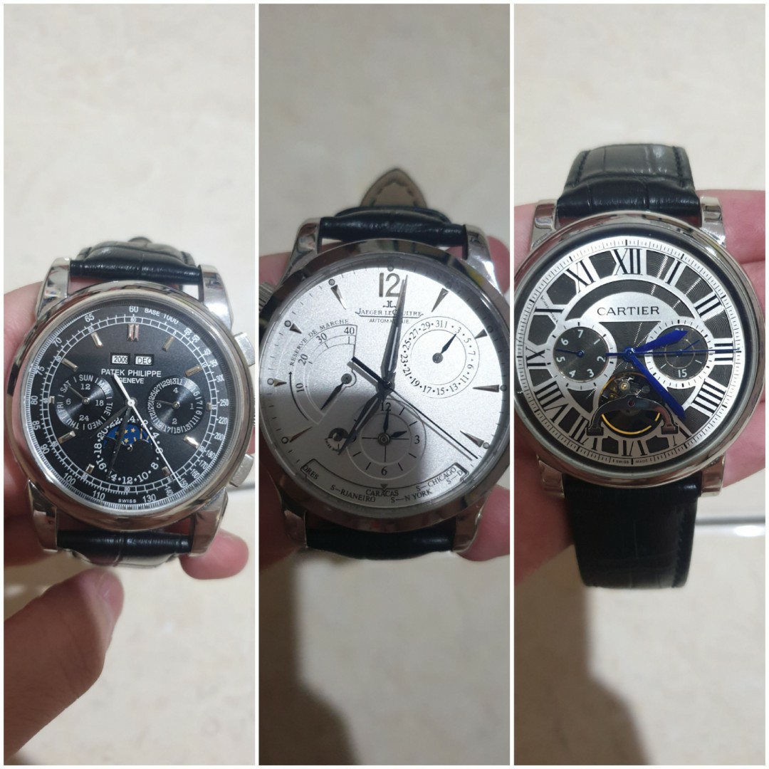 Cartier, Patek Philip, Jaeger 