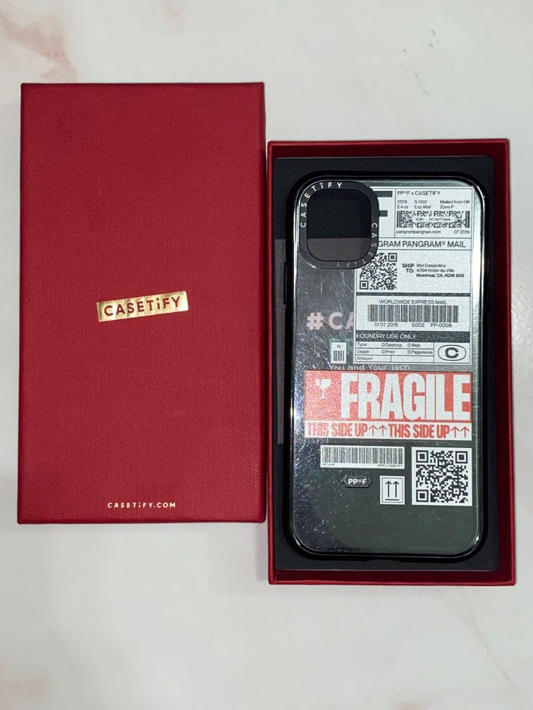 Original Casetify Pangram Fragile Case Iphone 11, Mobile Phones