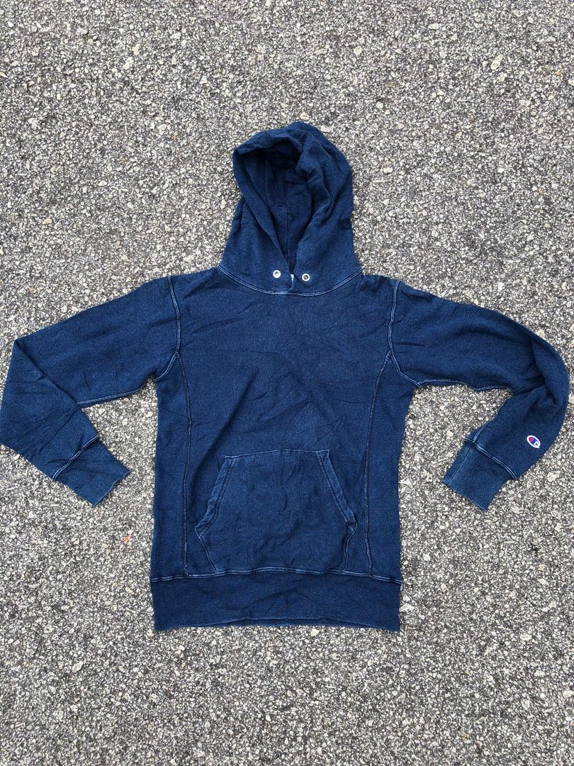 Champion hoodie indigo denim size s