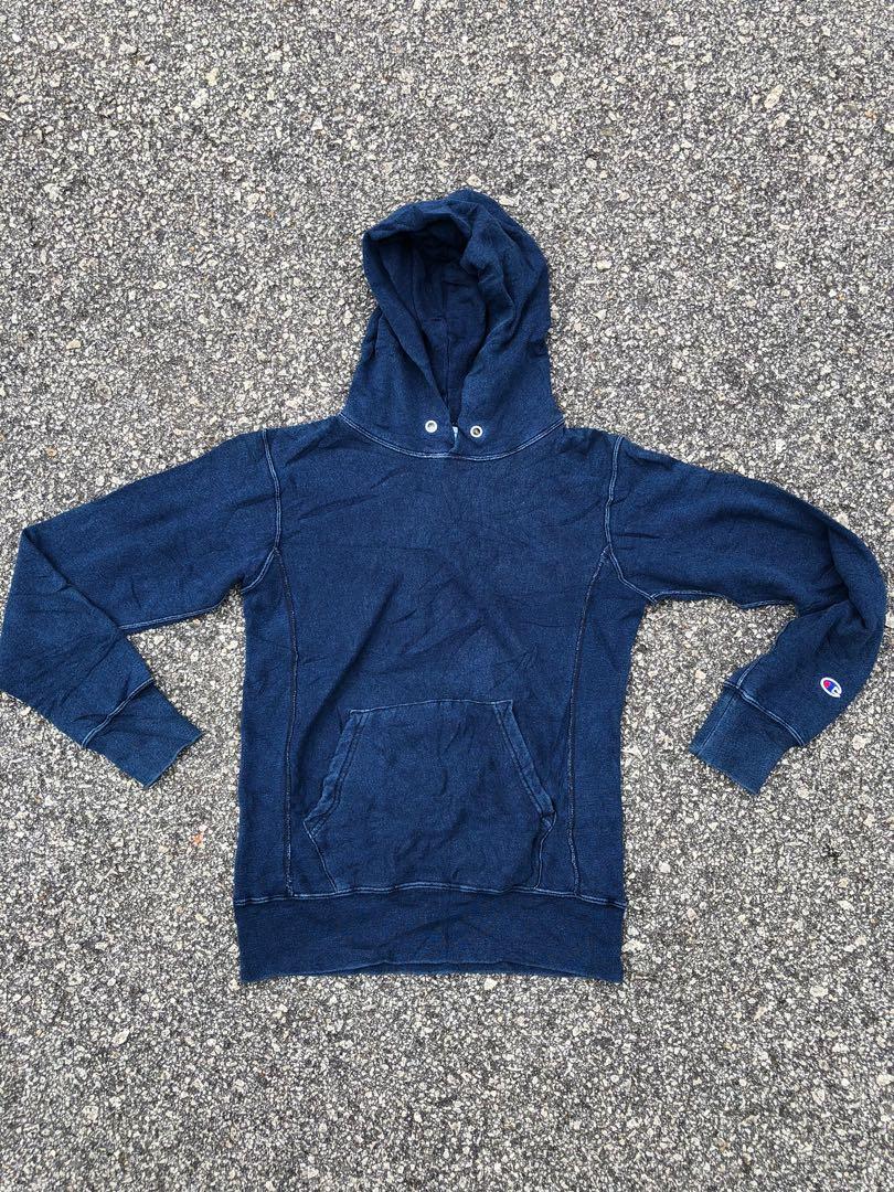 Indigo champion shop hoodie