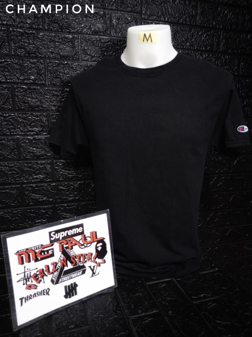 CHAMPION PLAIN TEE, Men's Fashion, Tops 