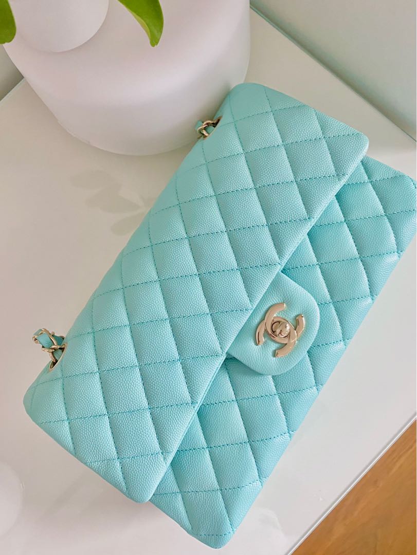 Chanel tiffany blue on sale bag