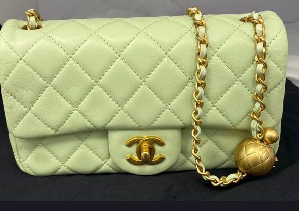 BNIB Chanel Golden Ball Mini Flap Rectangle, Women's Fashion, Bags