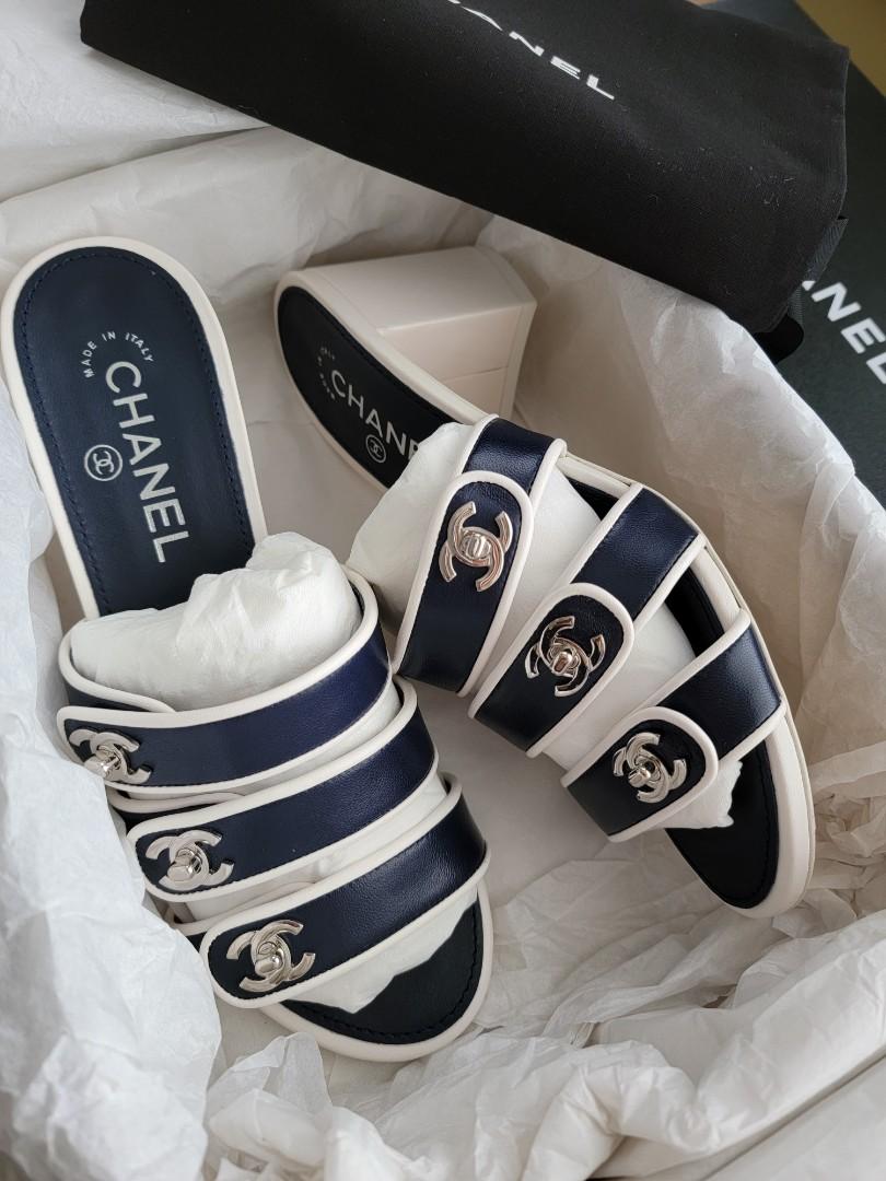 Chanel turnlock sandals hot sale