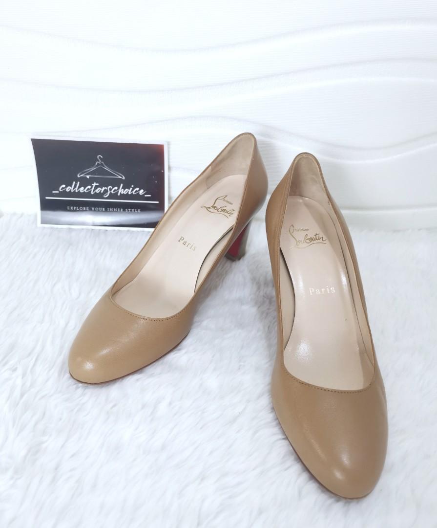 Louboutin block outlet heel pumps
