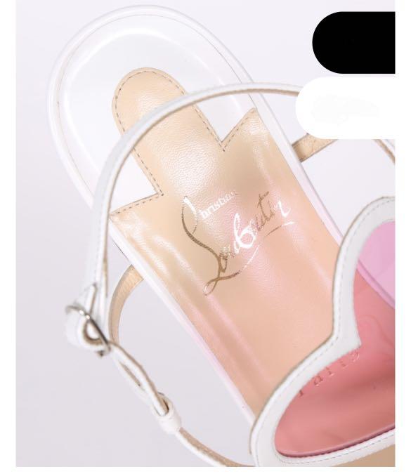 Christian louboutin discount white sandals