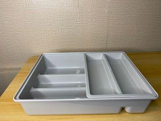Clean Utensils Gray Plastic Organizer T071