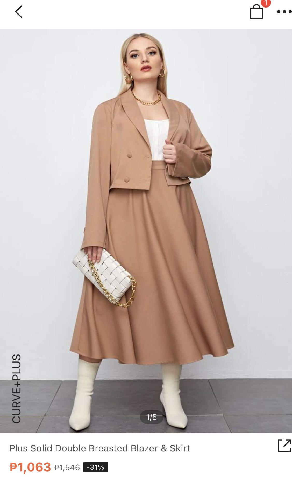 Blazer with maxi skirt discount