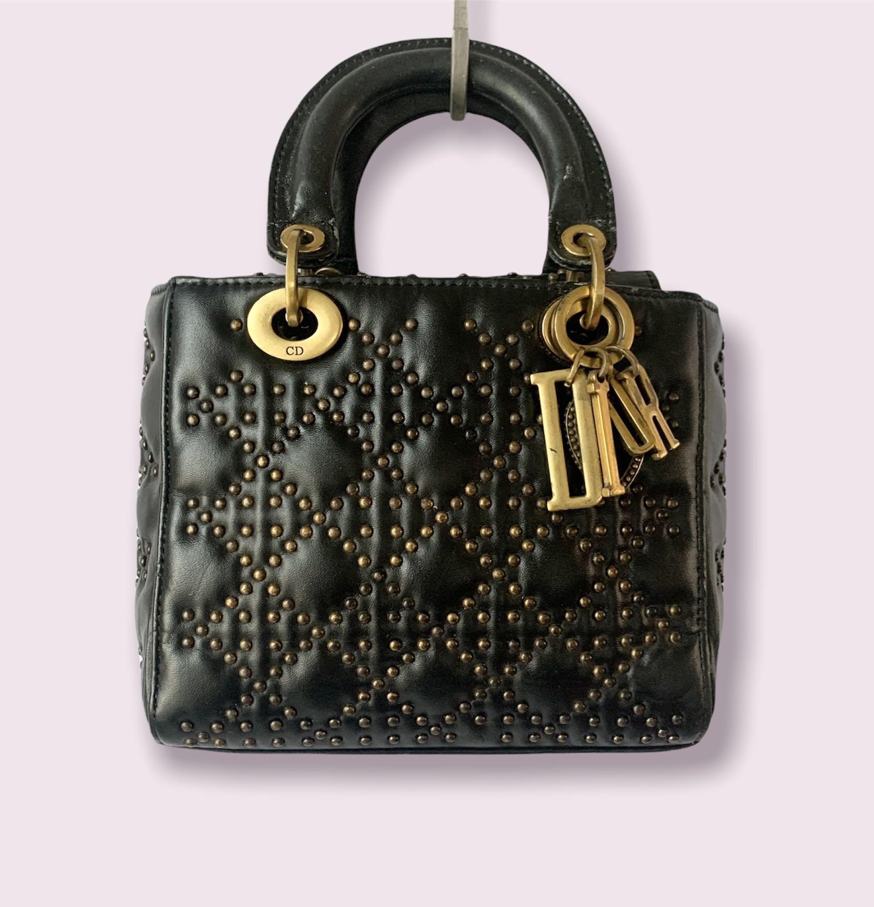 Womens Supple Lady Dior studded bag  DIOR  24S