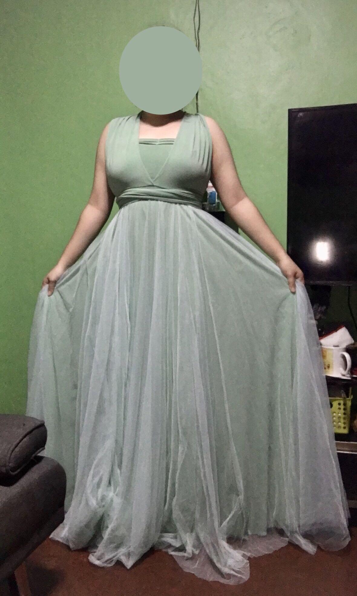 Sage green infinity dress sale