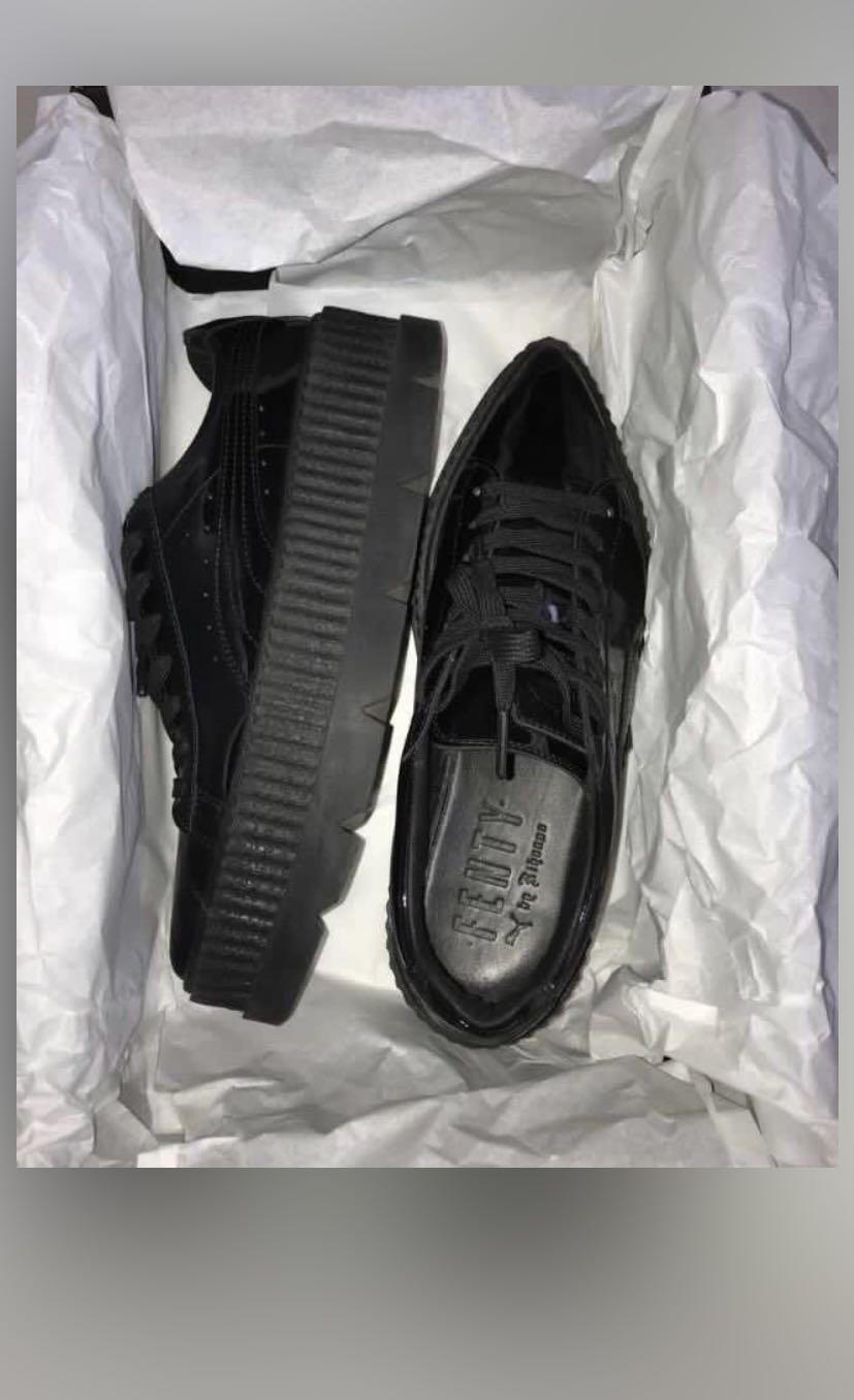 Puma fenty discount creepers black patent