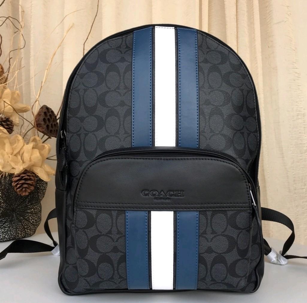 coach backpack f32200 Charlie In Signature Canvas Khaki Petal Balilene Signature coated canvas with smooth leather details Inside zip pocket Zip closure fabric lining Top handle with 2 drop Outside zip pocket Adjustable shoulder straps 10 3/4 (L) x 12 1/2 (H) x 4 (W) Style No Backpack Bags Coach Mini Charlie
