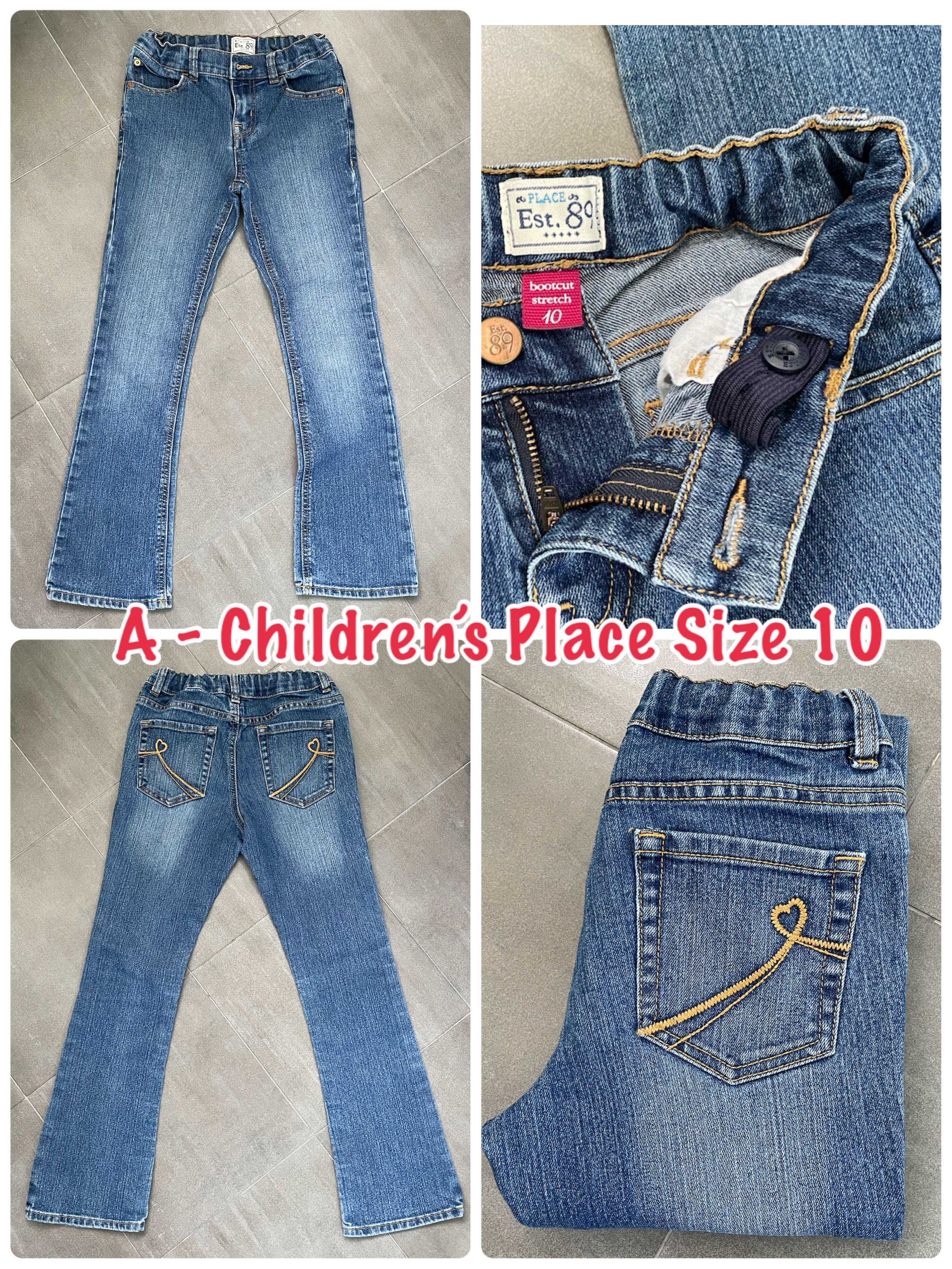 Girls Size 10 12 Stretch Comfy Jeans